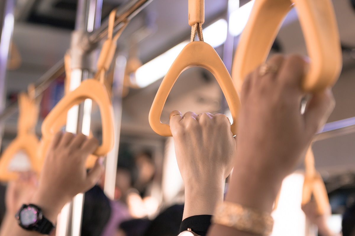 straphangers on transit