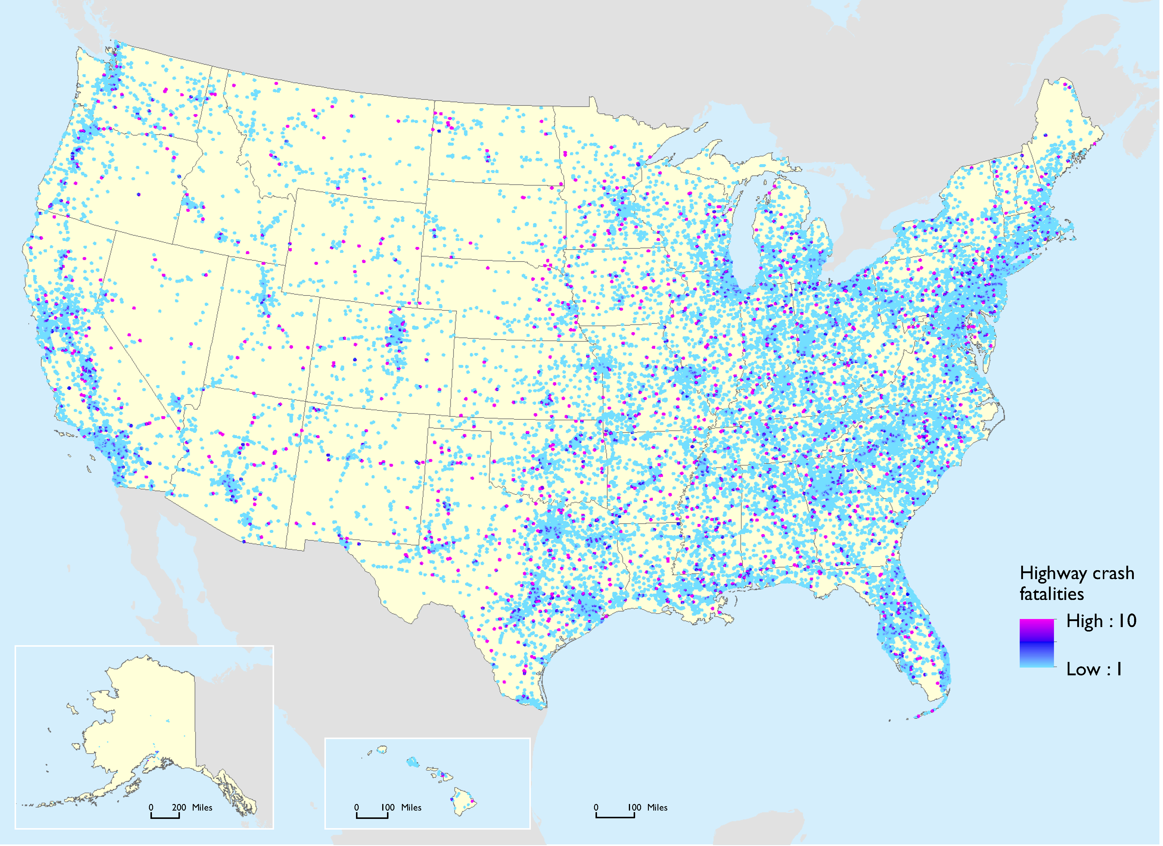 Highway Crash Fatalities: 2015