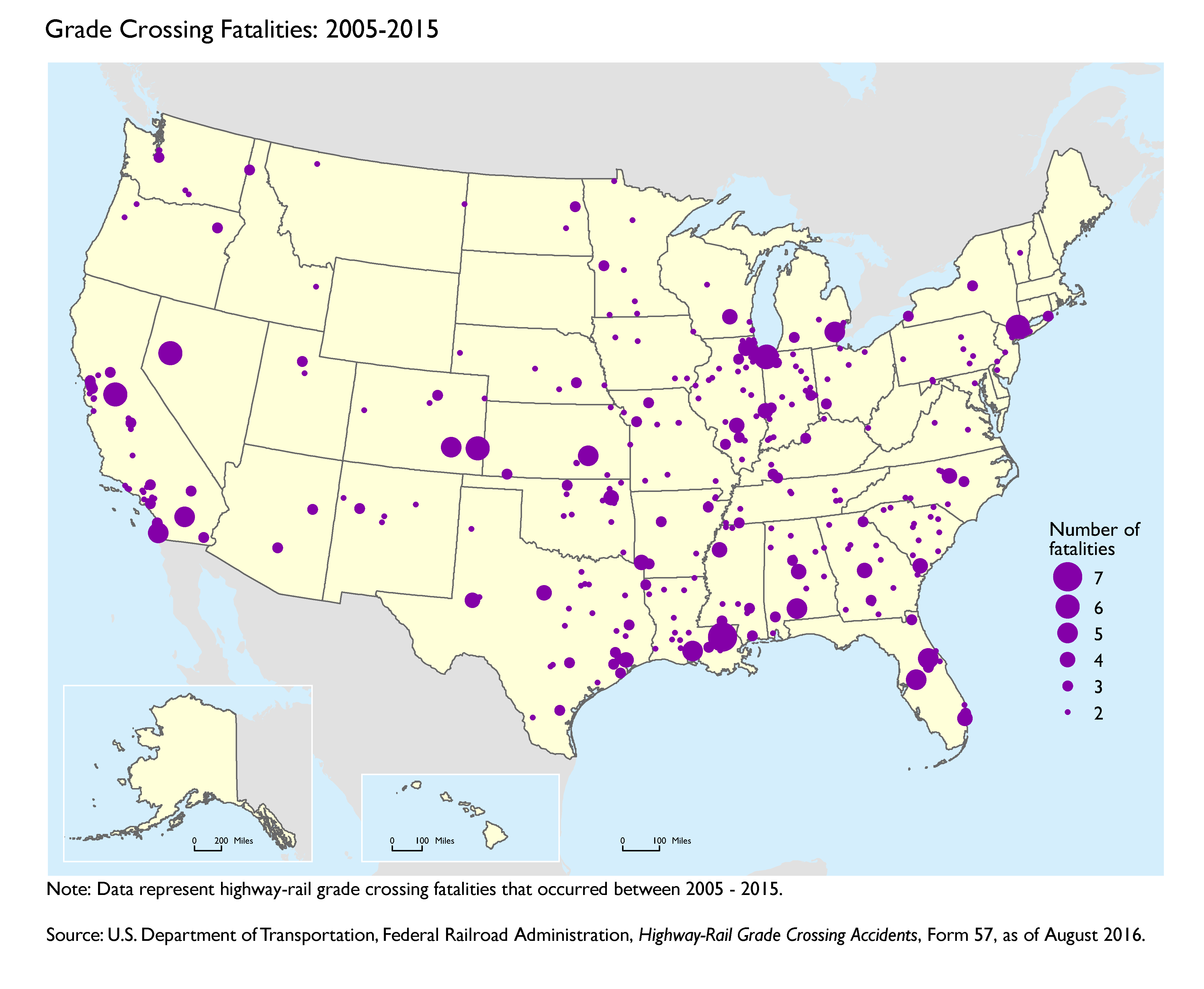 Grade Crossing Fatalities: 2005-2015