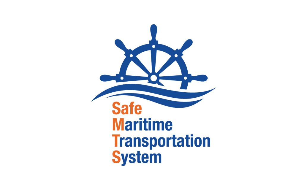 Image of the SafeMTS logo, which features a stylized boat steering wheel and waves.