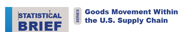banner text: statistical brief: Goods movement within the U.S. Supply Chain